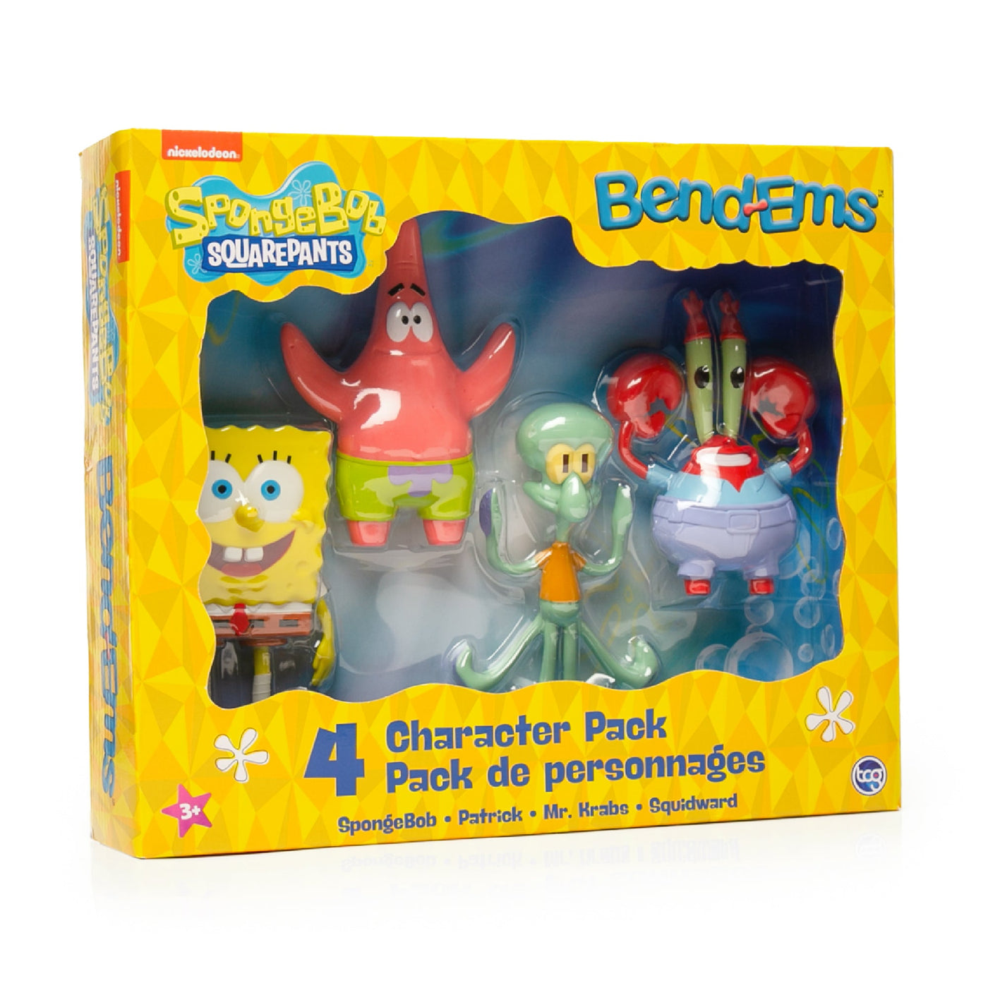 SPONGEBOB SQUAREPANTS- 4 IN 1 PACK BENDABLES