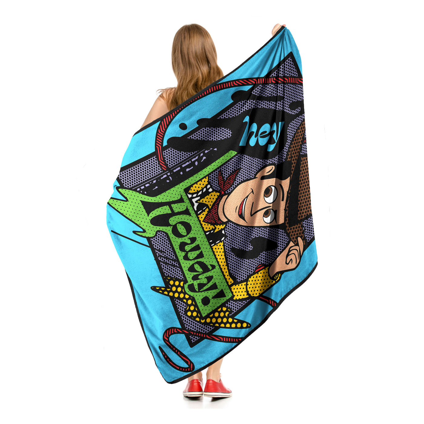 Toy Story "Pop Art Woody" Micro Raschel Throw Blanket!