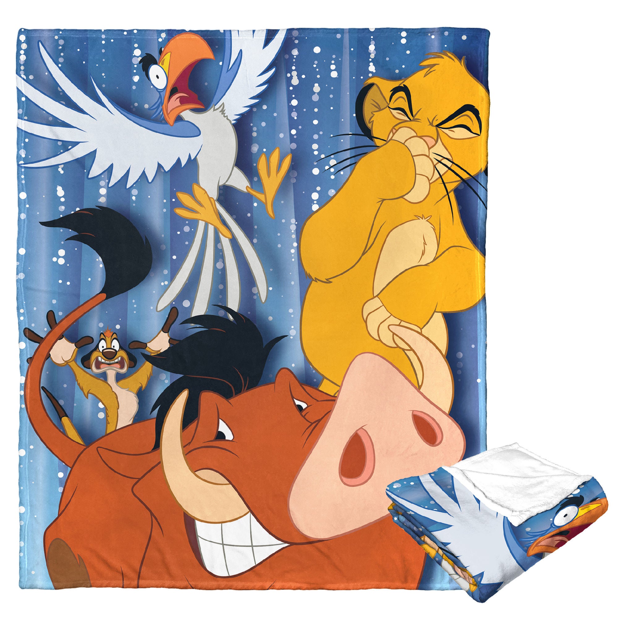 Disney 100 Silk Touch Throw Blanket, Timon & Pumba