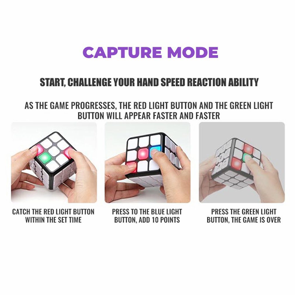 Smart Voice Cube 3X3 Magic Electronic Flashing Cube