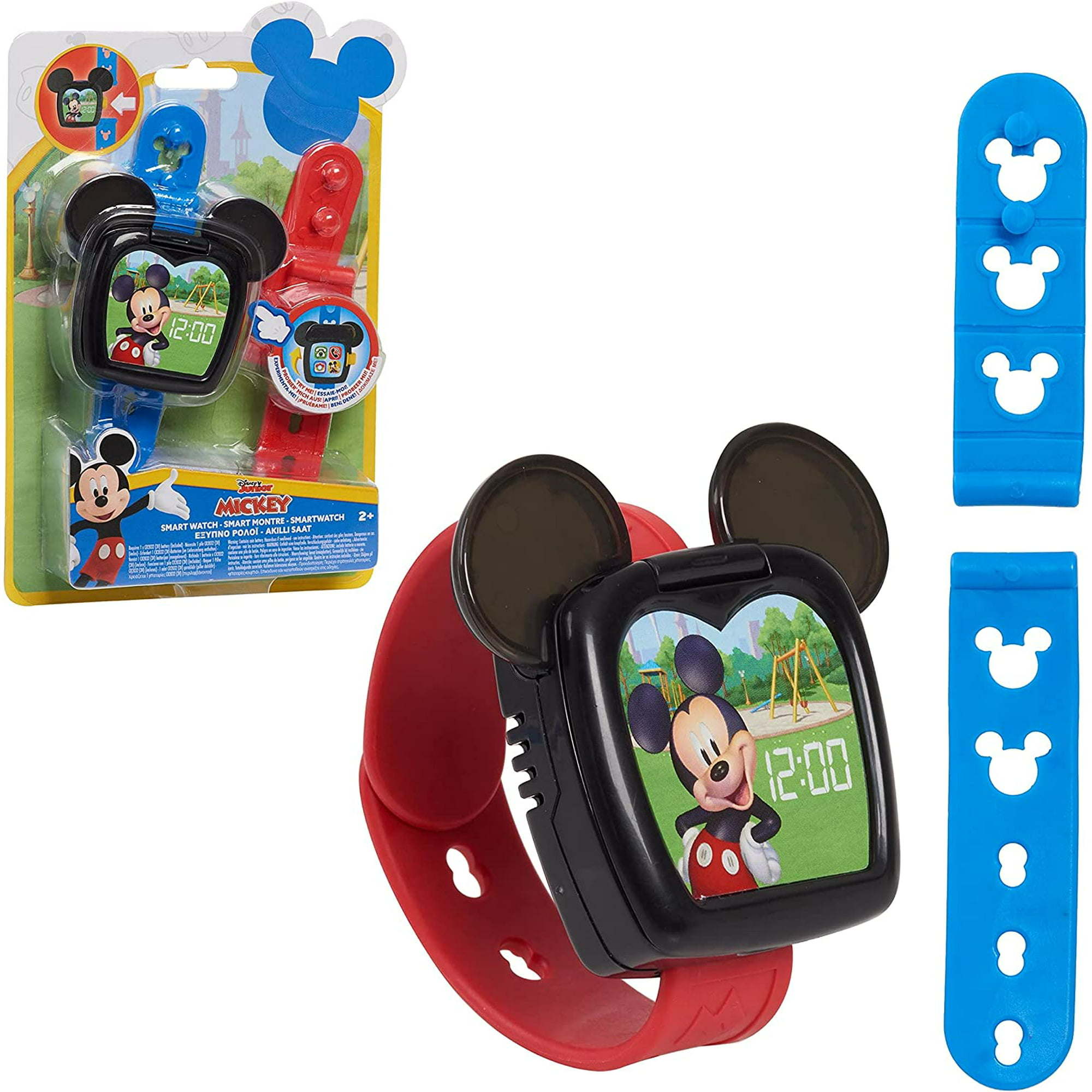 Just Play Disney Junior Mickey Mouse Funhouse Smart Watch for Kids, Toddler Watch, Toy with Lights and Sounds