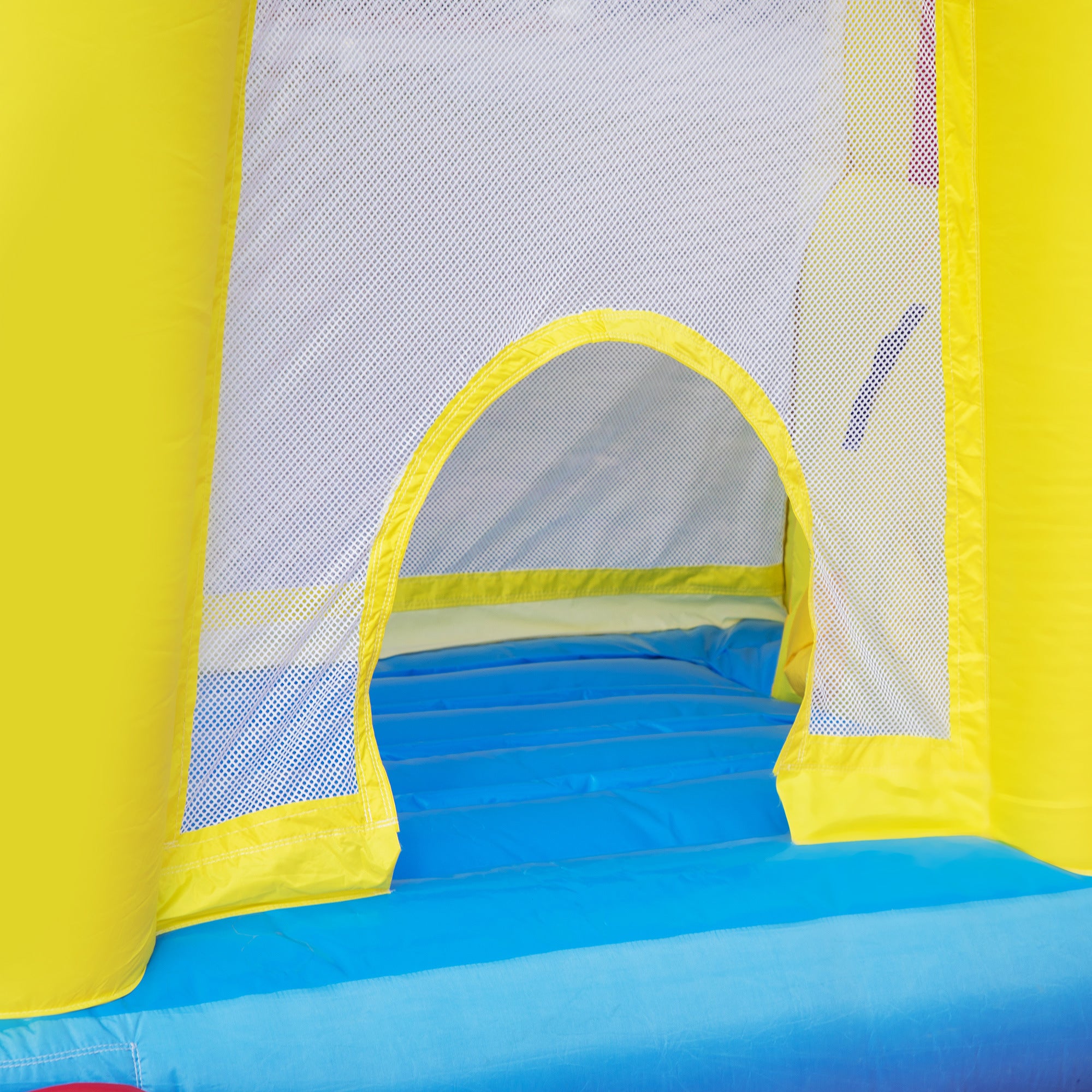 Inflatable Bounce House with Slide, Large Pool and Jumping Castle for Kids from 3 to 12 Years Old, Colorful