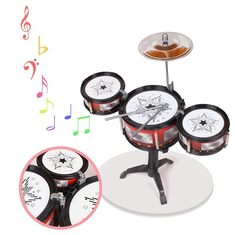 Children Jazz Drum Toy Sticks Rock Set; Musical Hand Drum For Kids Drums Boys Girls Gift Educational Toy For Children