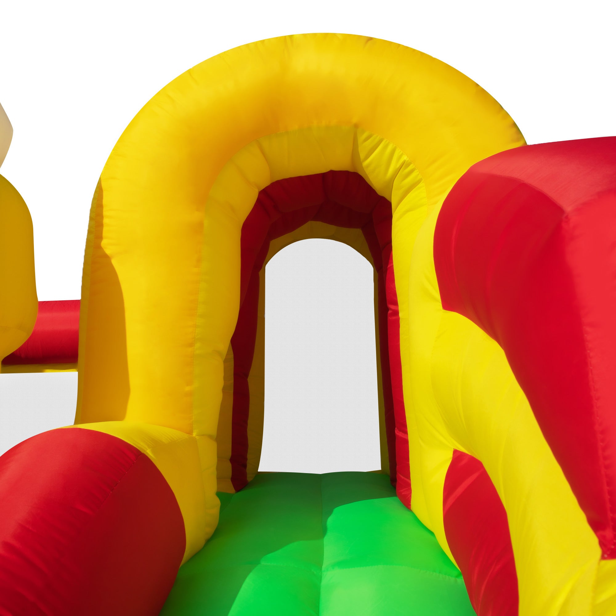 Inflatable Bounce House with Slide, Large Pool and Jumping Castle for Kids from 3 to 12 Years Old, Colorful