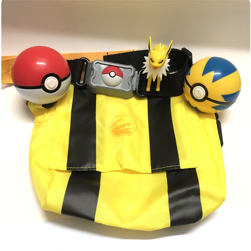 Pokemon Pokeball Belt Pikachu Pokeball Pocket Monster Deformation Model Toy