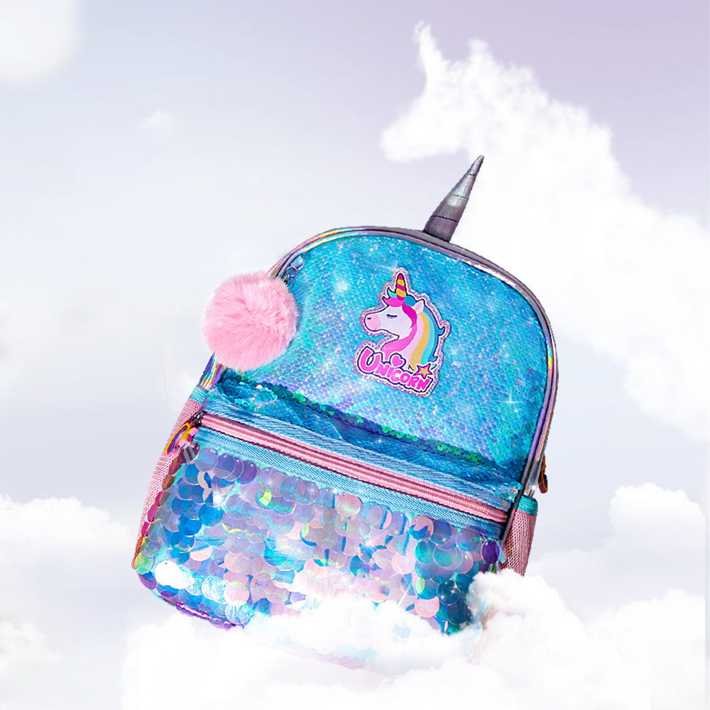 Girls Unicorn Backpacks Preschool Girls Bag Sequins School Bag