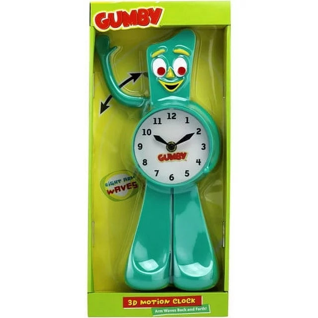 Gumby 3-D Motion Wall Clock