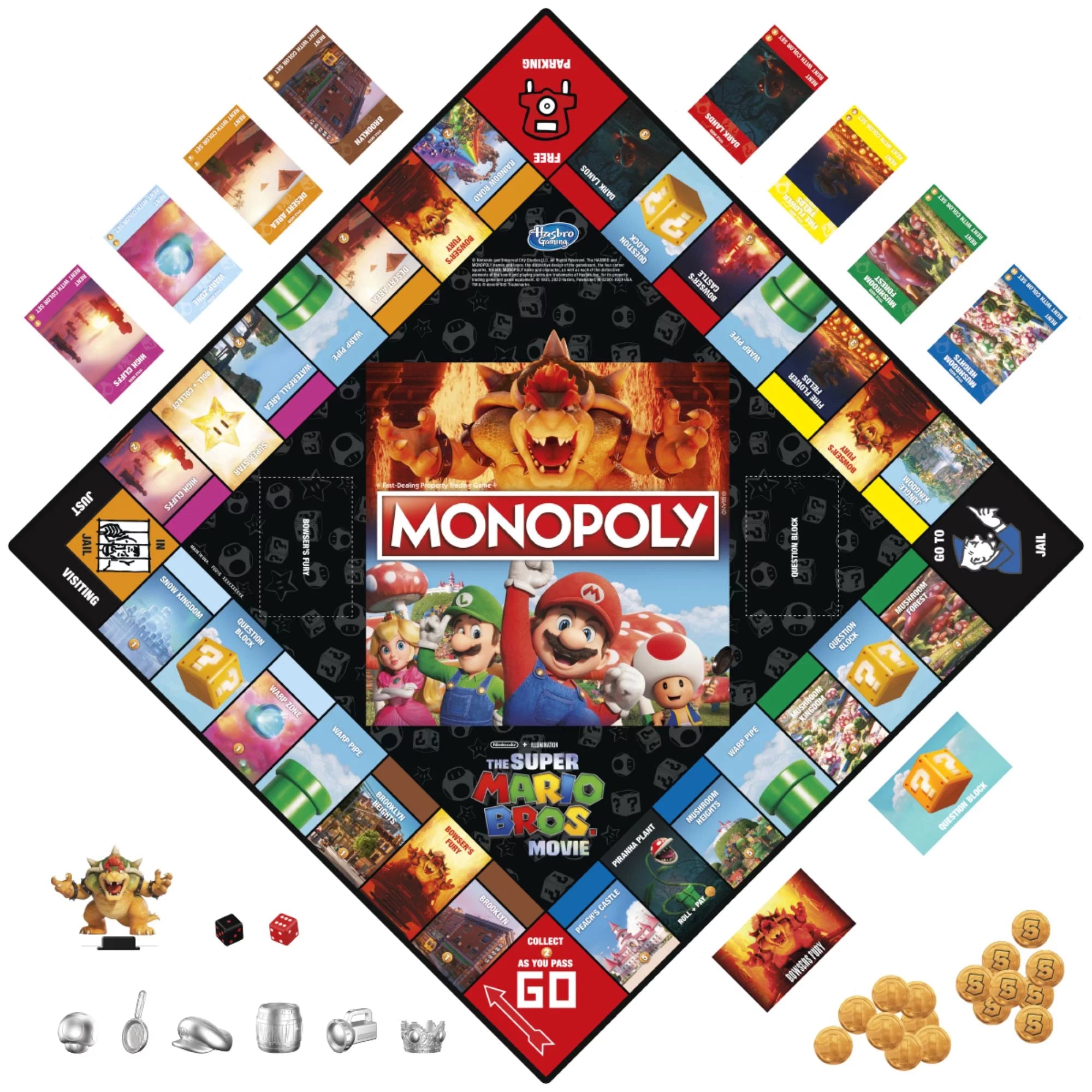 Monopoly The Super Mario Bros. Movie Edition Board Game 8+