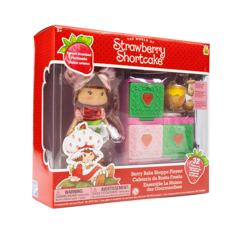 Strawberry Shortcake Poseable Doll & Berry Bake Shoppe Playset with Oven, Children Ages 3+