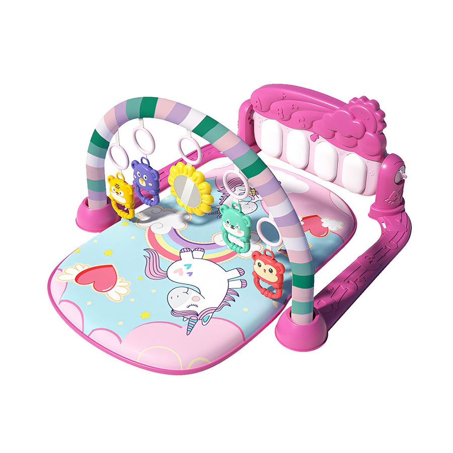 2 In 1 Baby Gym Play Mat Tummy Time Mat Musical Activity Center