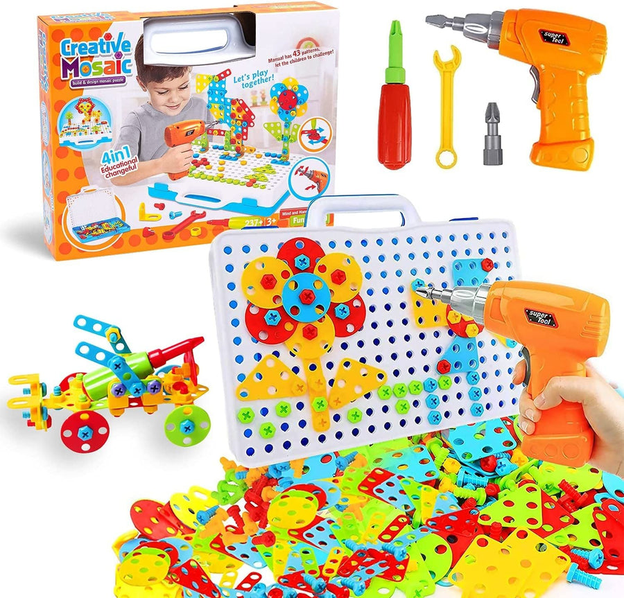 237 Pieces Creative Toy Drill Puzzle Set